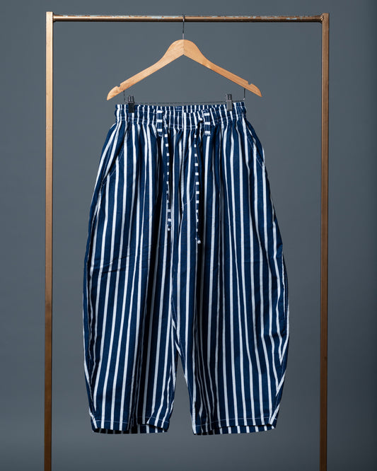 LINYA Round Pants (navy blue)